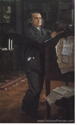 Portrait du compositeur Alexander Serov Portrait du compositeur Alexander Serov