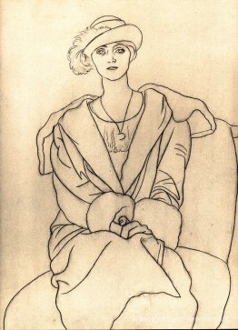 Olga dans un chapeau avec de la plume Olga dans un chapeau avec de la plume