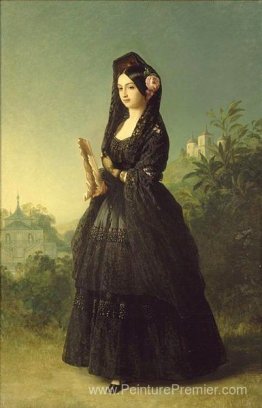 Portrait d'Infanta Luisa Fernanda d'Espagne, duchesse de Montpes Portrait d'Infanta Luisa Fernanda d'Espagne, duchesse de Montpes