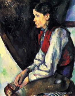 Garçon dans un gilet rouge Garçon dans un gilet rouge