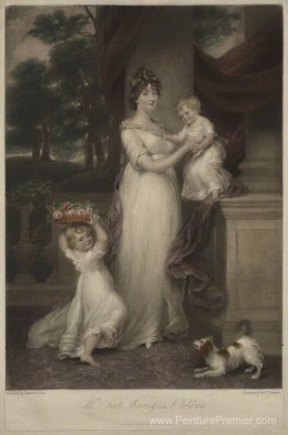 Maria Scott-Waring (née Hughes) et ses enfants Maria Scott-Waring (née Hughes) et ses enfants
