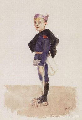Portrait de M. P. Konchalovsky dans l'enfance Portrait de M. P. Konchalovsky dans l'enfance