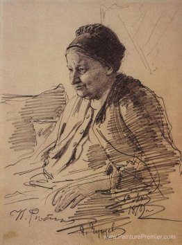 Portrait de T.S. Repina, mère de l'artiste Portrait de T.S. Repina, mère de l'artiste
