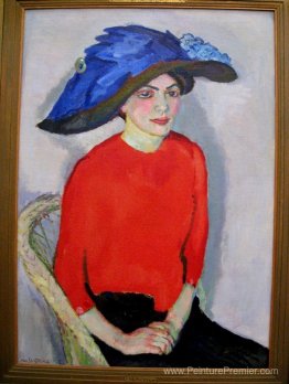 Portrait d'une dame en rouge Portrait d'une dame en rouge