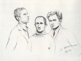 Portrait de trois peintres (Kukriniksi). M.V. Kupriyanov, P.N. K Portrait de trois peintres (Kukriniksi). M.V. Kupriyanov, P.N. K