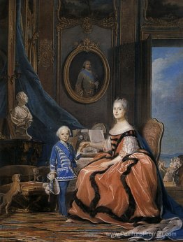 Marie Josephe de Saxe, Dauphine et un fils Marie Josephe de Saxe, Dauphine et un fils