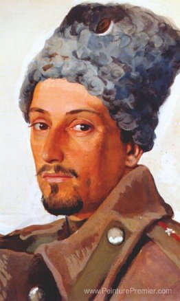 Yevgeny Lanceray dans un shako Yevgeny Lanceray dans un shako
