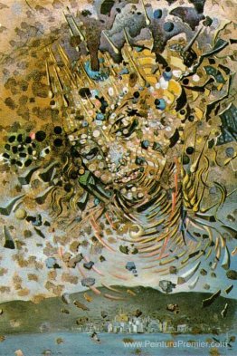 La tête bombardée de grains de blé (tête de particules sur le vi La tête bombardée de grains de blé (tête de particules sur le vi