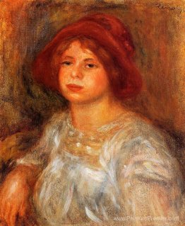 Jeune fille portant un chapeau rouge Jeune fille portant un chapeau rouge