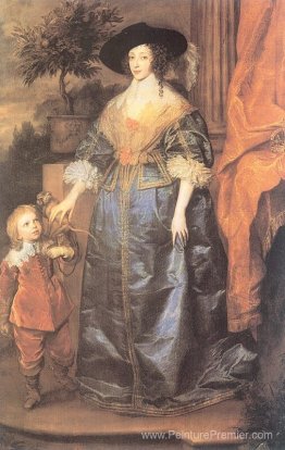 La reine Henrietta Maria et son nain Sir Jeffrey Hudson La reine Henrietta Maria et son nain Sir Jeffrey Hudson