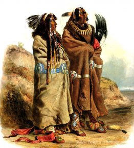 Sih-Chida et Mahchsi-Karehde, Mandan Indiens, planche 20 du volu Sih-Chida et Mahchsi-Karehde, Mandan Indiens, planche 20 du volu