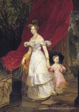 Portrait de la grande duchesse Elena Pavlovna et de sa fille Mar Portrait de la grande duchesse Elena Pavlovna et de sa fille Mar