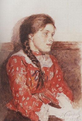 Fille avec une veste rouge Fille avec une veste rouge