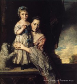 Georgiana, la comtesse Spencer et sa fille Georgiana, la comtesse Spencer et sa fille