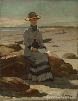 Jeune femme sur la plage Jeune femme sur la plage