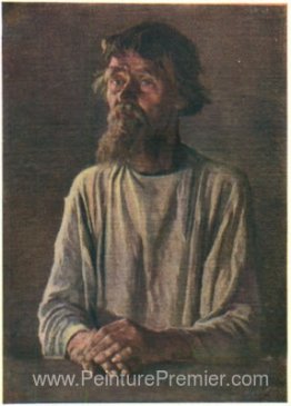 Old Molokan dans une chemise légère Old Molokan dans une chemise légère