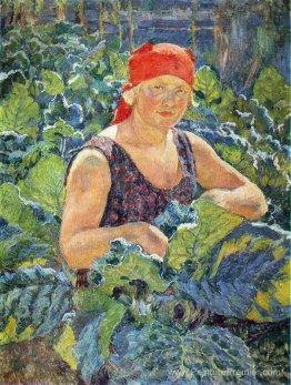 Fille dans les plantations de tabac Fille dans les plantations de tabac