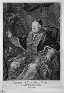 Portrait du pape Clement XIII (Clemens Decimustertius Venetus Po Portrait du pape Clement XIII (Clemens Decimustertius Venetus Po