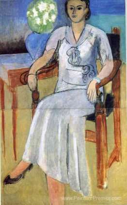 Femme avec une robe blanche Femme avec une robe blanche