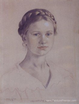 Portrait de I.B. Kustodieva, fille de l'artiste Portrait de I.B. Kustodieva, fille de l'artiste