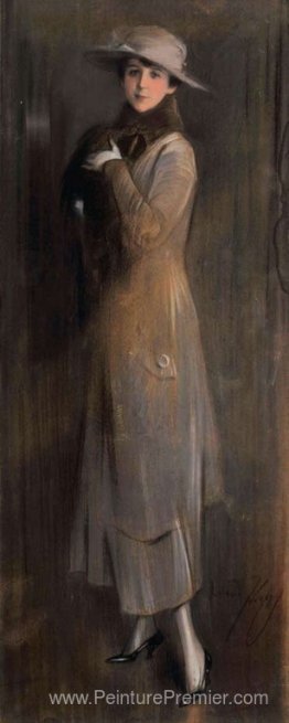 Dame avec un long manteau Dame avec un long manteau