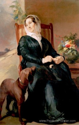 Sarah Sully et son chien, Ponto Sarah Sully et son chien, Ponto