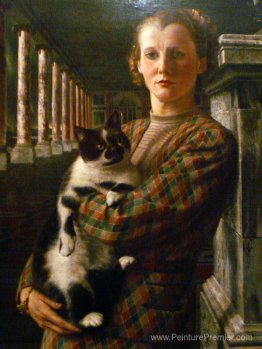 Wilma avec un chat Wilma avec un chat