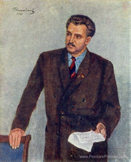 Portrait de Konstantin Mikhailovich Simonov Portrait de Konstantin Mikhailovich Simonov