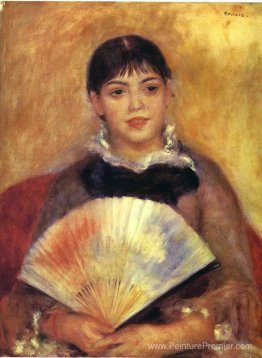 Fille avec un fan (Alphonine Fournaise) Fille avec un fan (Alphonine Fournaise)