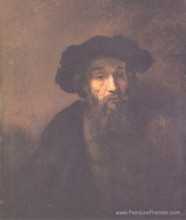 Homme barbu avec un béret Homme barbu avec un béret