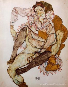 Couple assis (Egon et Edith Schiele) Couple assis (Egon et Edith Schiele)