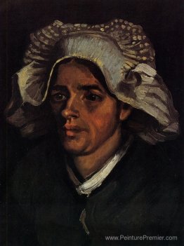 Tête d'une paysanne avec une casquette blanche Tête d'une paysanne avec une casquette blanche