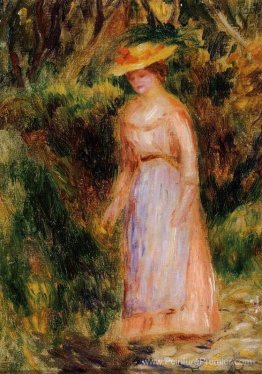 Jeune femme faisant une promenade Jeune femme faisant une promenade