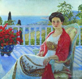 Dame sur un balcon, Koreiz Dame sur un balcon, Koreiz