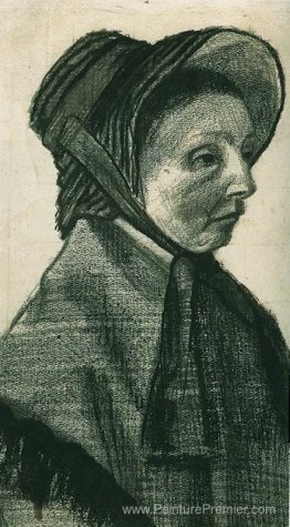 Femme avec chapeau, tête Femme avec chapeau, tête