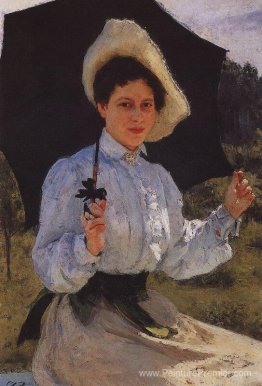 Portrait de Nadezhda Repina, la fille de l'artiste Portrait de Nadezhda Repina, la fille de l'artiste