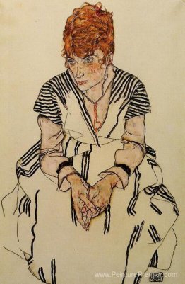 La belle-sœur de l'artiste dans une robe rayée La belle-sœur de l'artiste dans une robe rayée