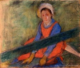 Femme assise sur un banc Femme assise sur un banc