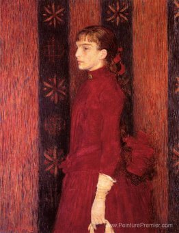 Portrait d'une jeune fille en rouge Portrait d'une jeune fille en rouge