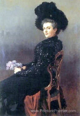 Portrait d'une dame en chaise Portrait d'une dame en chaise