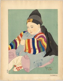 Bebe coreen en costume de cérémonie. Séoul Bebe coreen en costume de cérémonie. Séoul