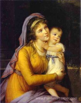 La baronne Anna Sergeevna Stroganova et son fils Sergey La baronne Anna Sergeevna Stroganova et son fils Sergey