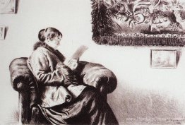 Portrait de Y.E. Kustodieva Portrait de Y.E. Kustodieva