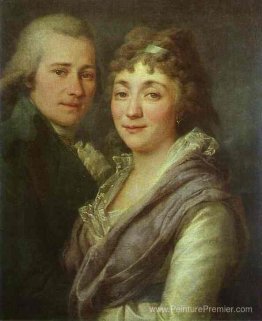 Portrait de V. I. Mitrofanov et M. A. Mitrofanova Portrait de V. I. Mitrofanov et M. A. Mitrofanova