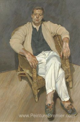 Homme dans une chaise à cordes Homme dans une chaise à cordes