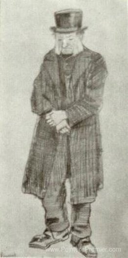 Orphelin avec un chapeau haut de forme et des mains croisées Orphelin avec un chapeau haut de forme et des mains croisées