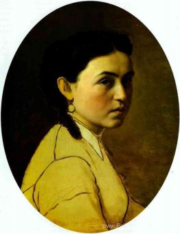 Portrait de Yelena Perova, N E Scheins, la première femme de l'a Portrait de Yelena Perova, N E Scheins, la première femme de l'a