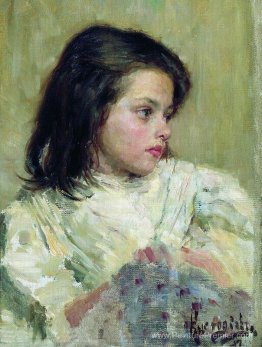 Une fille. Esquisser Une fille. Esquisser