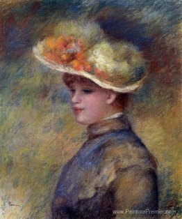 Jeune femme portant un chapeau Jeune femme portant un chapeau