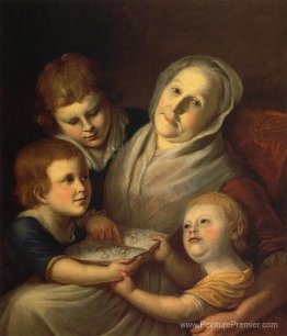 La mère de l'artiste, Mme Charles Peale, et ses petits-enfants La mère de l'artiste, Mme Charles Peale, et ses petits-enfants